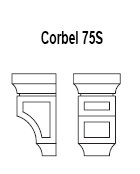 Corbel75S Rio Vista White Shaker